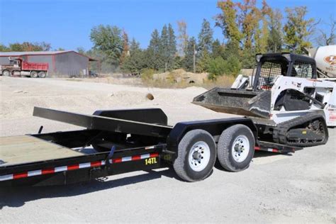 tilt skid steer trailer|heavy duty tilt trailer.